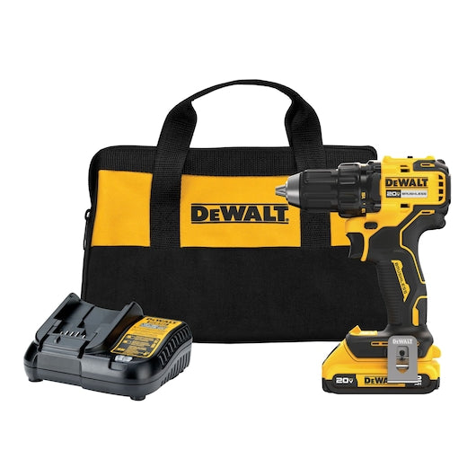 Dewalt 20V MAX* Brushless Cordless 1/2 in. Drill/Driver Kit DCD793D1
