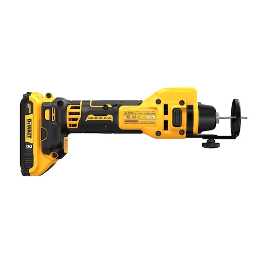 Dewalt 20V MAX* XR® Brushless Drywall Cut-Out Tool Kit (2.0Ah) DCE555D2
