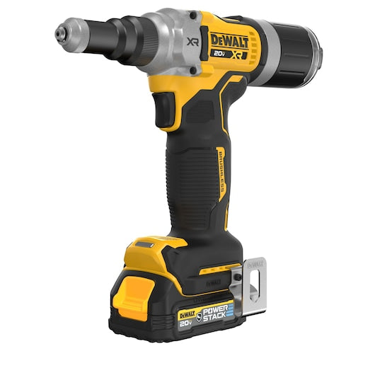 Dewalt 20V MAX* XR® Brushless Cordless 1/4" Rivet Tool Kit with POWERSTACK™ DCF414GE2