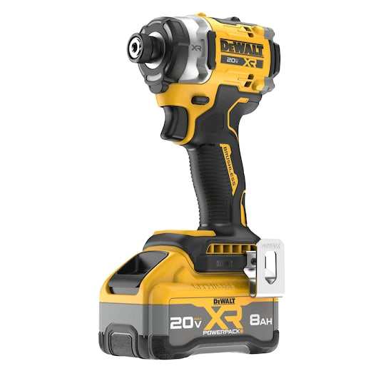 DeWalt Kit de perceuse à chocs sans fil 20V MAX* XR® à 3 vitesses, couple élevé, embout 1/4 po., sans balais, avec XR POWERPACK™ DCF860WW1