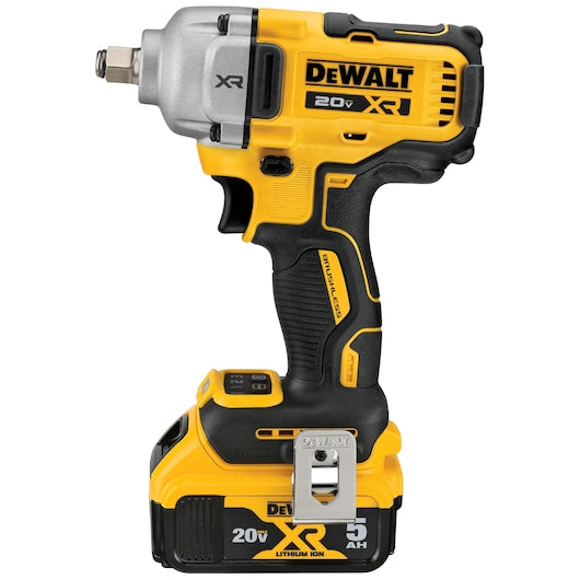 Dewalt 20V MAX* XR® 1/2 in. Mid-Range Impact Wrench Kit With Hog Ring Anvil DCF891P2