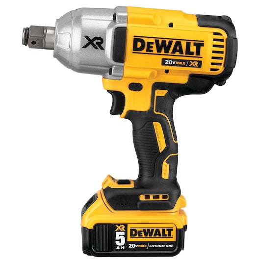 Dewalt 20V MAX* XR® High Torque 3/4 in. Impact Wrench w. Hog Ring Anvil (5.0Ah) DCF897P2