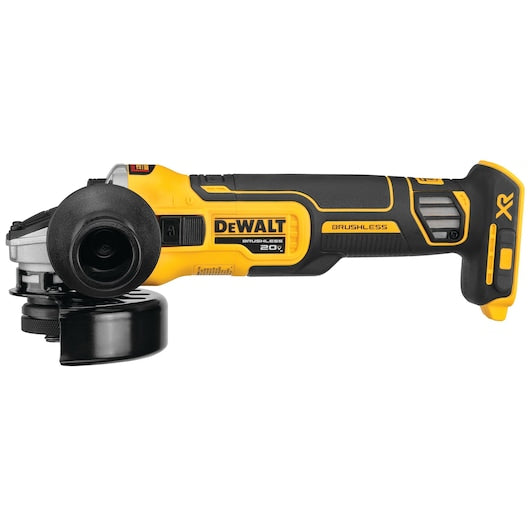 Dewalt 20V MAX* XR® 4.5 in. Slide Switch Small Angle Grinder with KICKBACK BRAKE™ (Tool Only) DCG405B