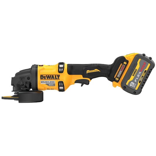 DeWalt Meuleuse sans fil sans balais DCG418X1 60V MAX* 4-1/2 po - 6 po avec KICKBACK BRAKE™ (Kit) DCG418X1
