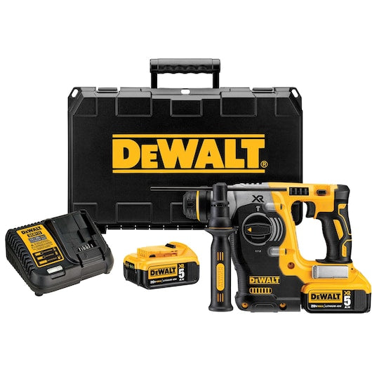 Dewalt 20V MAX* XR® 1 in. Brushless SDS PLUS L-Shape Rotary Hammer Kit DCH273P2