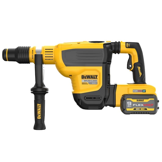 DeWalt Kit combiné marteau perforateur sans fil 60V MAX* 1-3/4 po. Brushless SDS MAX* DCH614X2