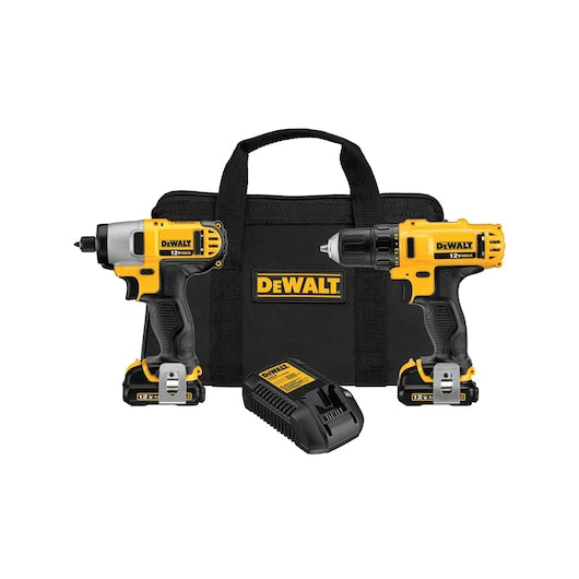 Dewalt 12V MAX* Cordless Drill/Driver/Impact Driver Combo Kit DCK211S2