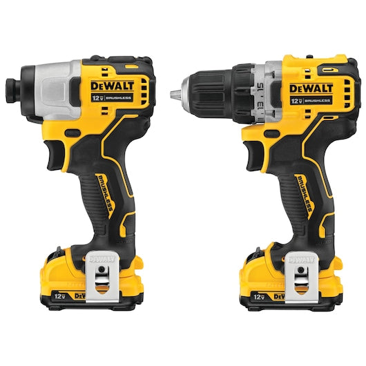 Dewalt XTREME 12V MAX* Brushless Cordless Drill & Impact Driver Kit DCK221F2