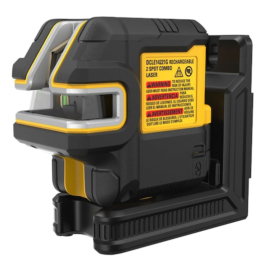 Dewalt USB Green 2-Spot & Crossline Laser Kit DCLE14221G
