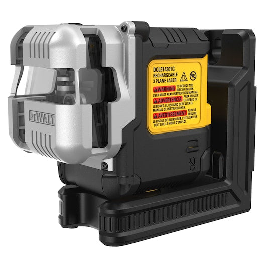 Dewalt USB Rechargeable Green 3X180° Line Laser Base Kit DCLE14301GB