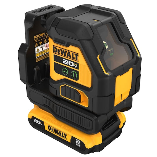 Dewalt 20V MAX* Green Cross Line Laser Kit DCLE34021D1