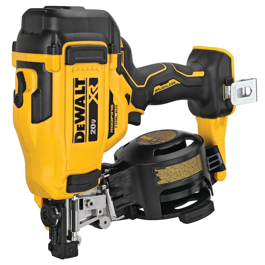 Dewalt 20V MAX* 15° Cordless Coil Roofing Nailer DCN45RNB