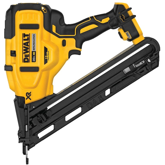 Dewalt 20V MAX* XR® 15 GA Cordless Angled Finish Nailer (Tool Only) DCN650B