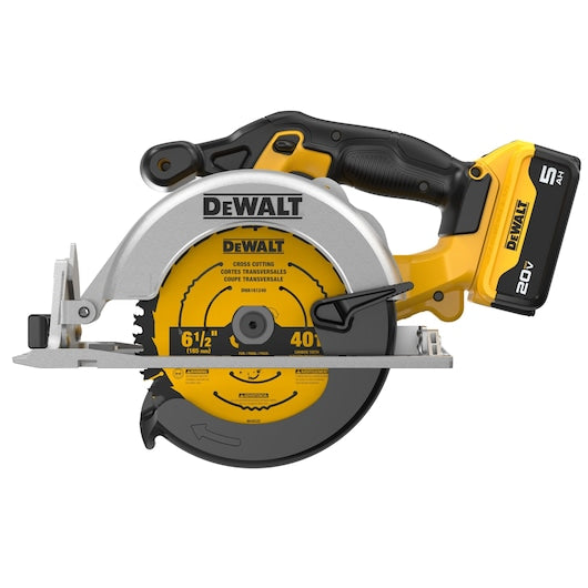 Dewalt 20V MAX* 6-1/2 in. Circular Saw Kit DCS391P1