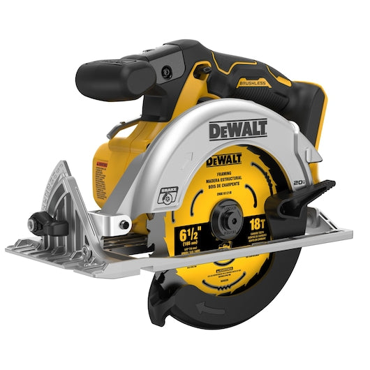 Dewalt 20V MAX* XR® 6-1/2 in. Brushless Cordless Circular Saw (Tool Only) DCS565B
