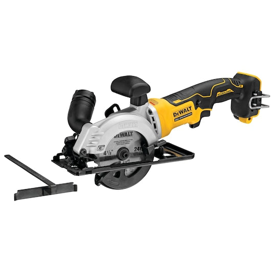 DeWalt Scie circulaire sans fil 4-1/2 po. ATOMIC™ 20V MAX* à moteur brushless (outil seul) DCS571B