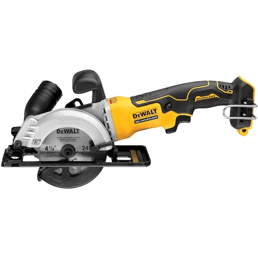 DeWalt Scie circulaire sans fil 4-1/2 po. ATOMIC™ 20V MAX* à moteur brushless (outil seul) DCS571B