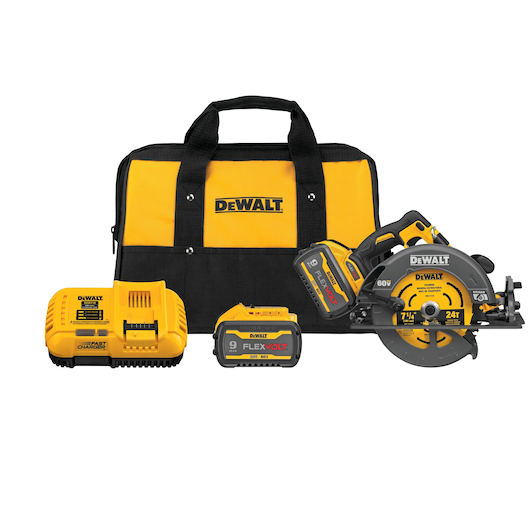 Dewalt 60V MAX* Brushless Cordless 7-1/4 in. Circular Saw With Electronic Brake Kit DCS578X2