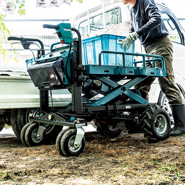 Makita Transporteur de matériaux sans balais 36V(18Vx2) LXT, plateau plat, levage électrique, machine seule DCU601Z