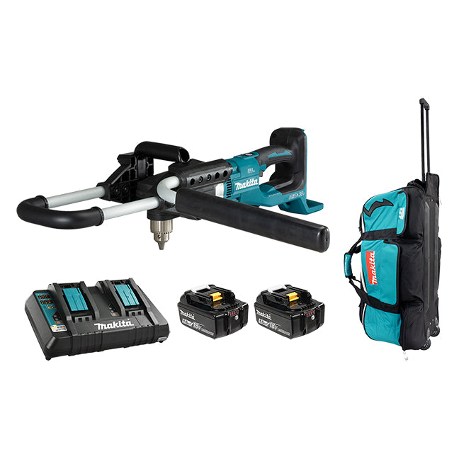 Makita 36V(18Vx2) LXT Brushless 1/2" Earth Auger, 5.0Ah x2Kit DDA460PTZ1