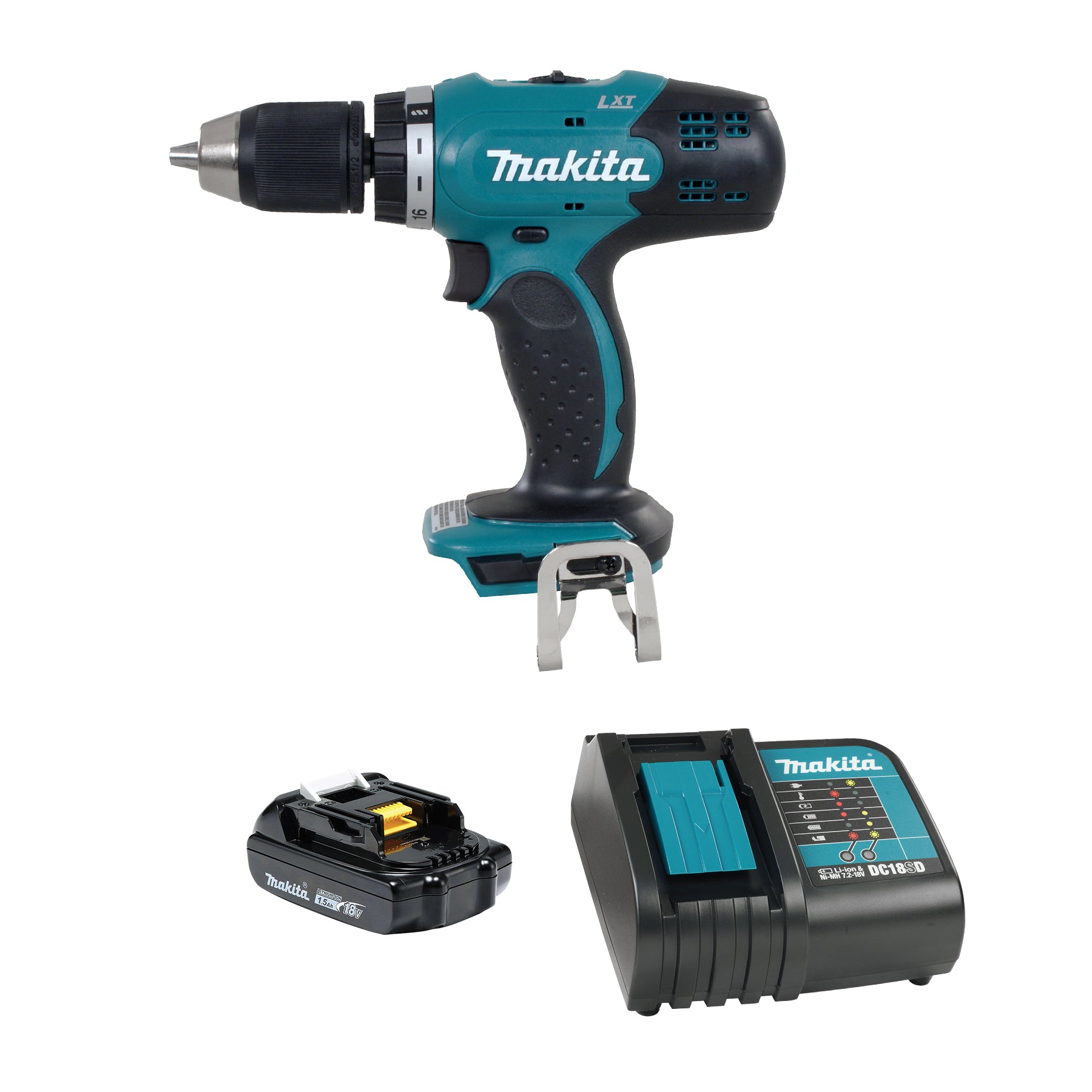 Makita 18V LXT 1/2" Drill-Driver, Compact x1Kit DDF453Y002