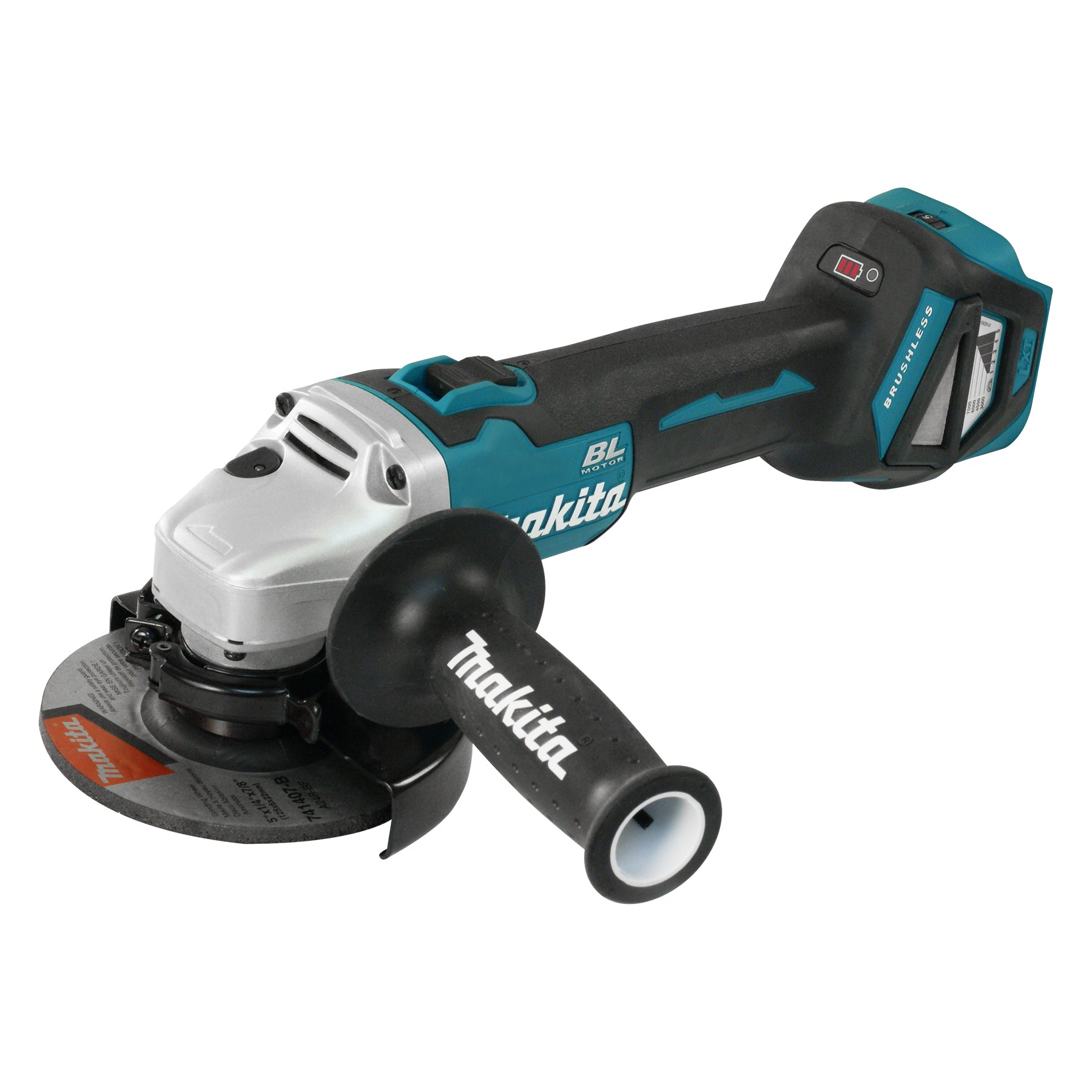 Makita 18V LXT Brushless 5" Angle Grinder w/Thumb Switch, Tool Only DGA511Z