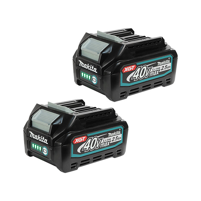 Makita Kit combiné 2 outils sans balais 40Vmax XGT, 2,5 Ah x2 DK0178G204