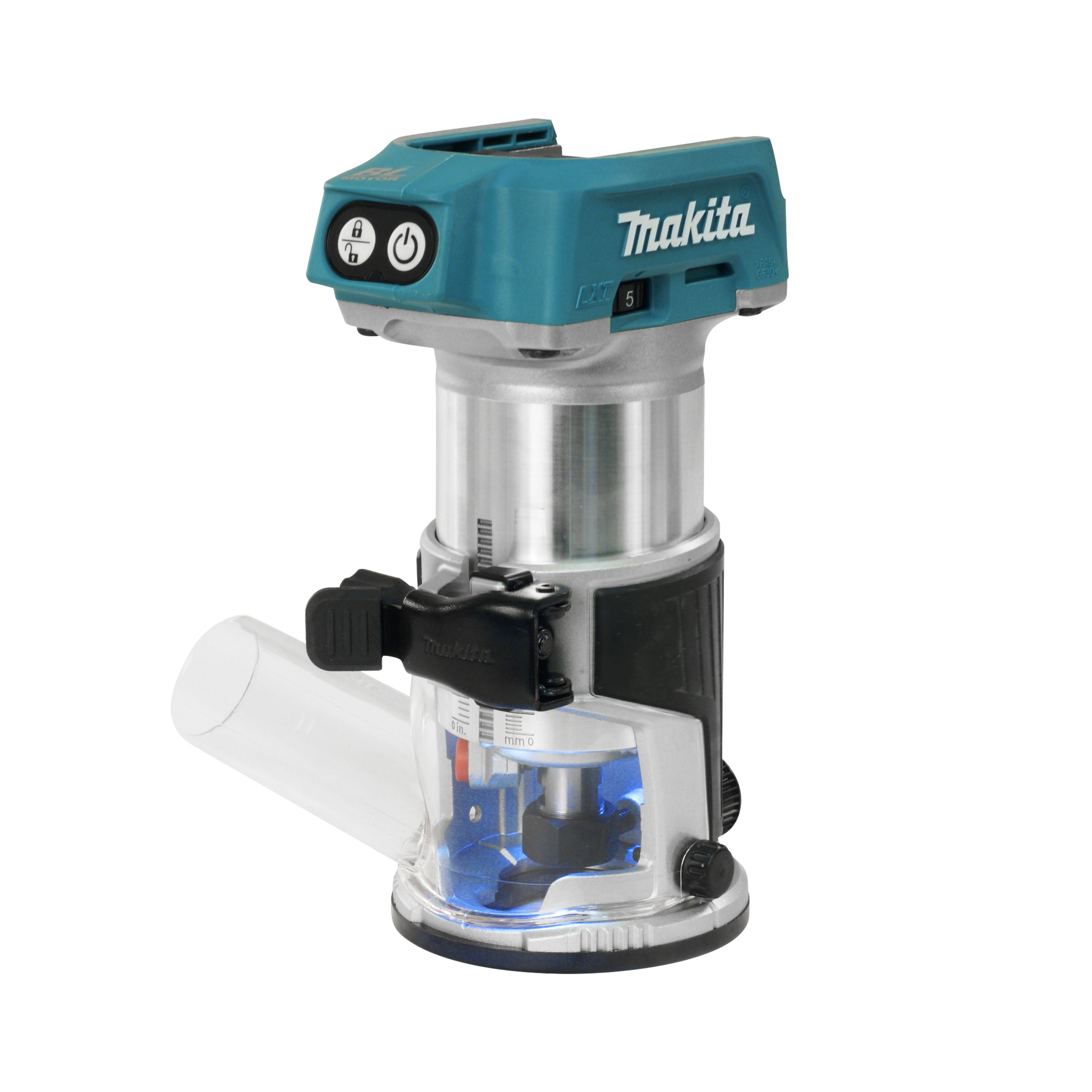 Makita 18V LXT Brushless Router w/Dust Extraction, Tool Only DRT50ZX4