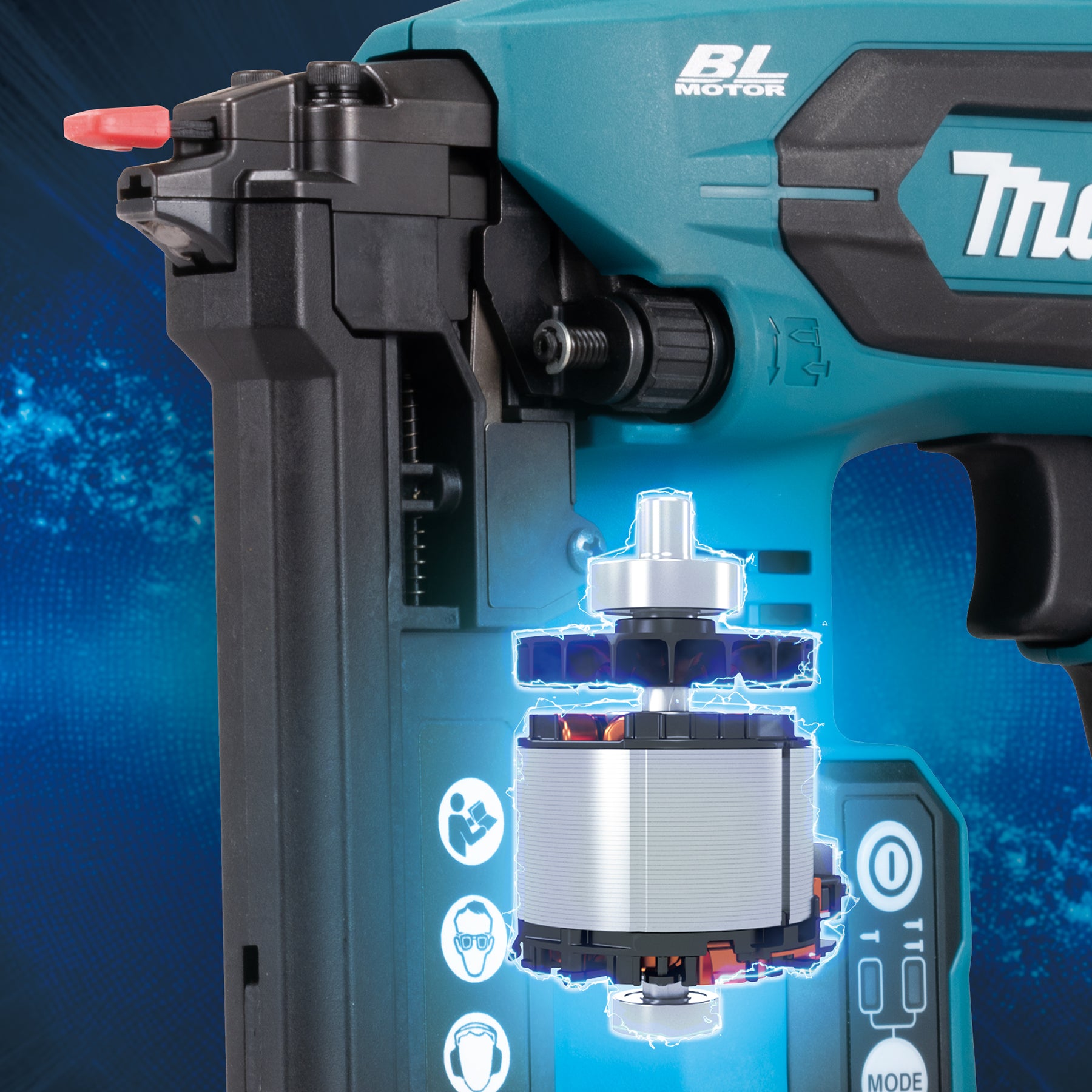 Makita Agrafeuse à couronne étroite 18V LXT sans balais 1-1/2" 18 ga, outil seul DST630Z