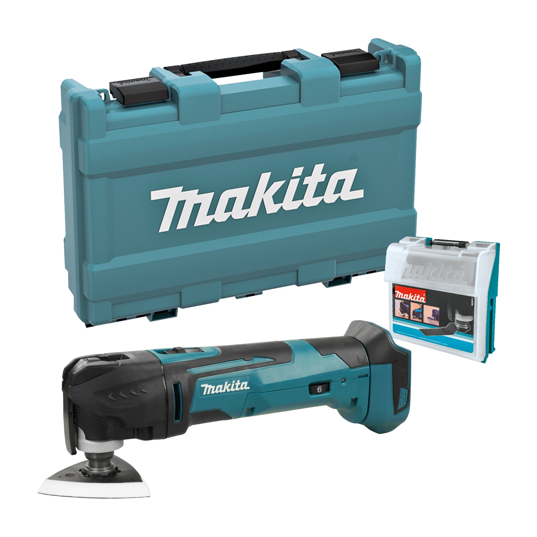 Makita Multi-Outil LXT 18V sans outil avec kit d'accessoires, outil seul DTM51ZKX7