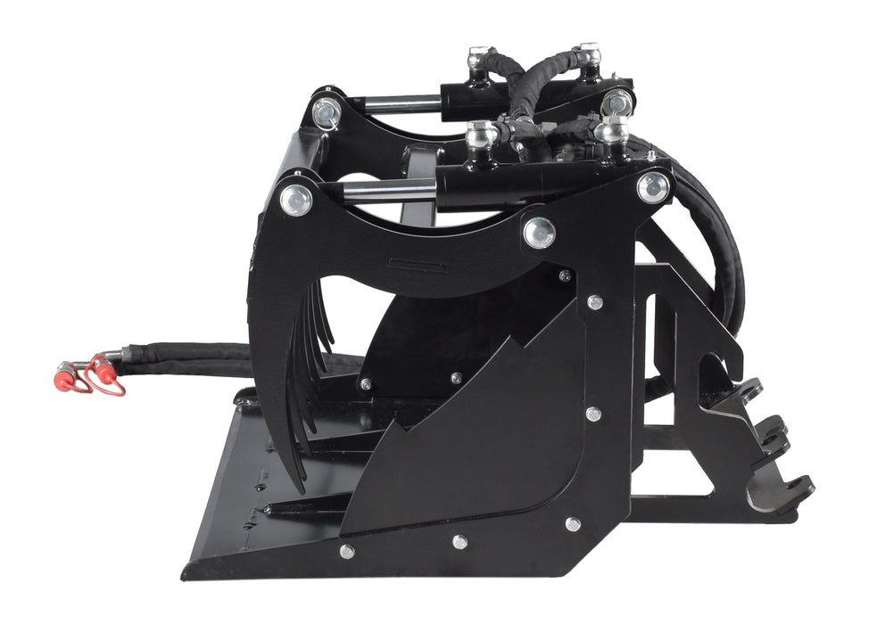 Ducar 30" grapple bucket, with mounting plate, 80 L, for DUESOSKID-30 stand-on skid steer DUAGBKSKID-PLATE
