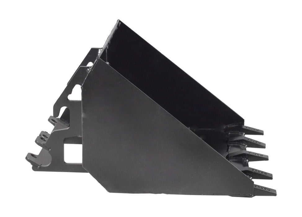 Ducar Godet bas profil 29" avec dents, 80L, pour chariot télescopique à poste debout DUESOSKID-30 DUALPBK-TH80L