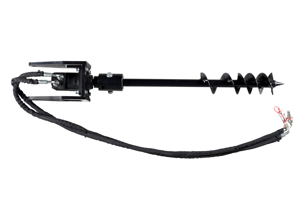 Ducar Tarière pour poteaux 4" avec vis sans fin pour chariot élévateur à conducteur porté DUESOSKID-30 DUAPH-AUGER-4