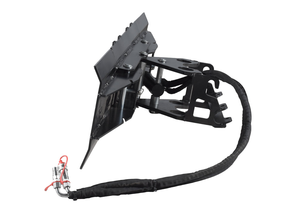 Ducar Lame de chasse-neige 63 po avec extension pour chariot télescopique à poste debout DUESOSKID-30 DUASKID-BL