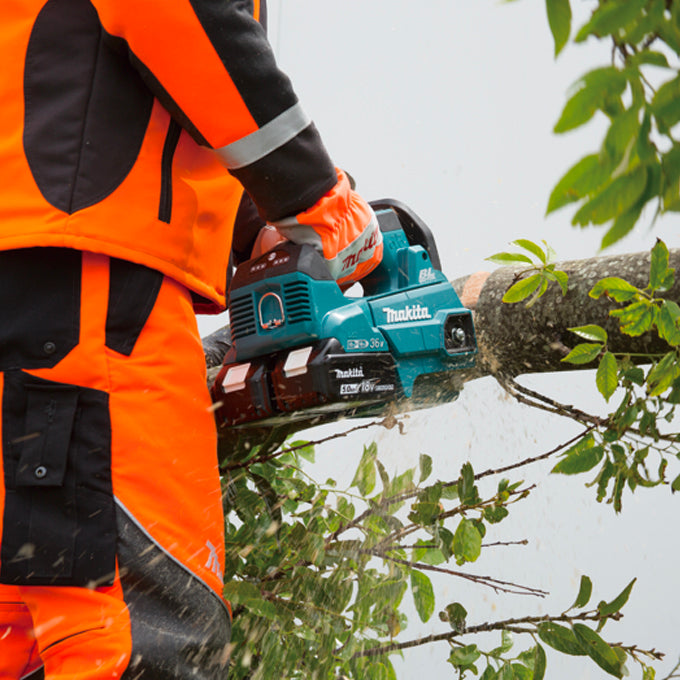 Makita 36V(18Vx2) LXT Brushless 14" Top Handle Chainsaw, 5.0Ah x2Kit DUC356PT2