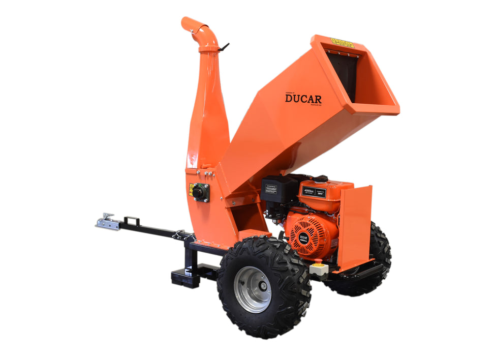 Ducar Broyeur à bois Heavy Duty 15 CV, moteur 420 cc, démarrage électrique DUEB1500E-HD