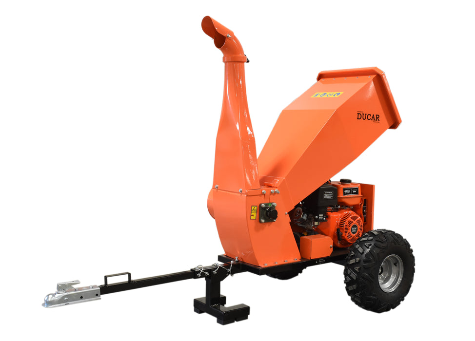 Ducar Broyeur à bois Heavy Duty 15 CV, moteur 420 cc, démarrage électrique DUEB1500E-HD