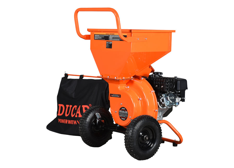 Ducar Broyeur de végétaux 7CV, moteur 212 cm³, démarrage par lanceur DUEB700