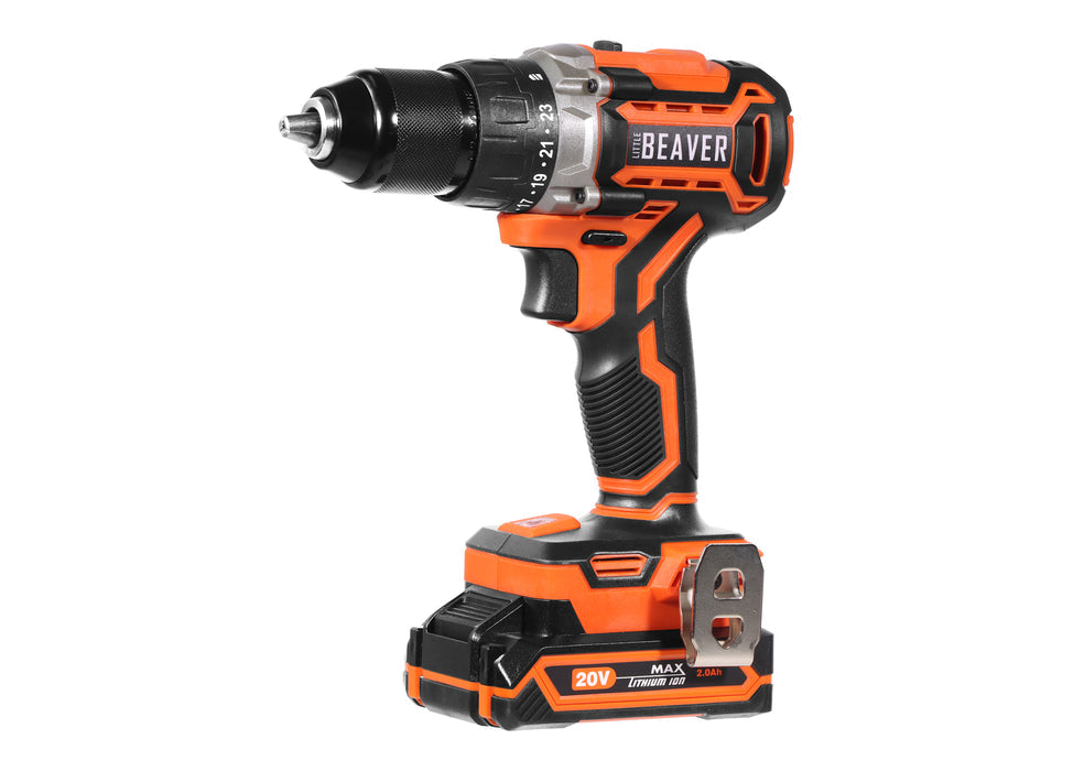 Ducar 1/2" Drill - 20V - 2Ah Battery, Accessories & Bag DUECD336
