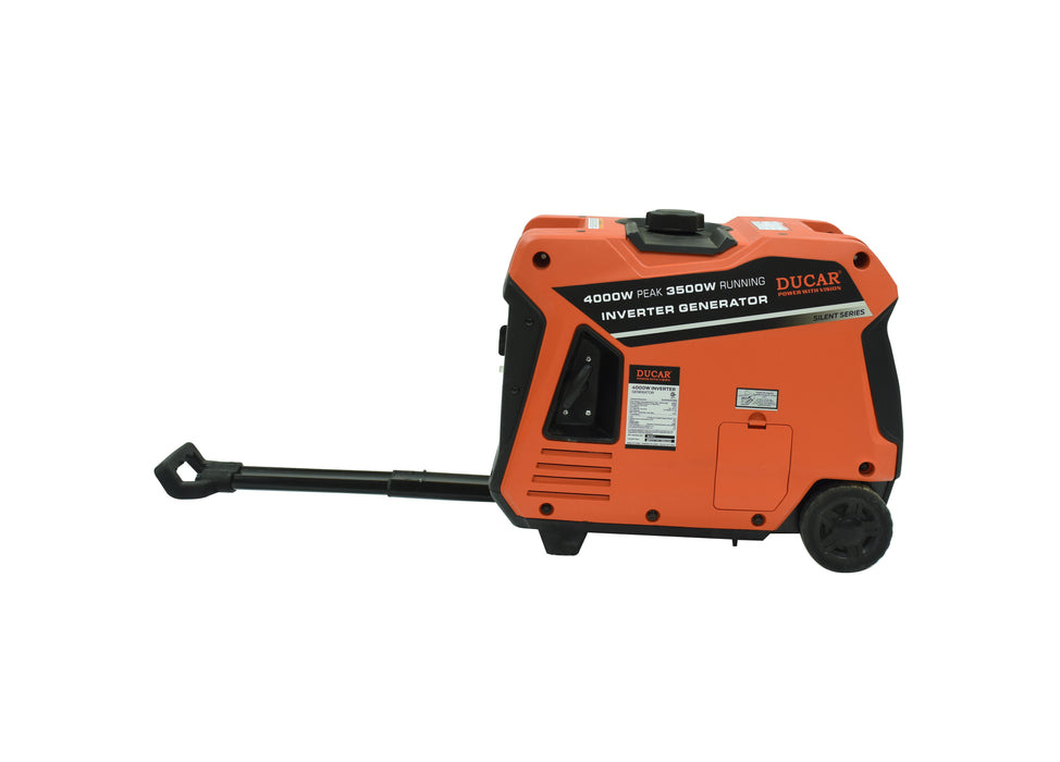 Ducar Groupe électrogène à onduleur 4000W, 7,5 CV, essence DUED4000I
