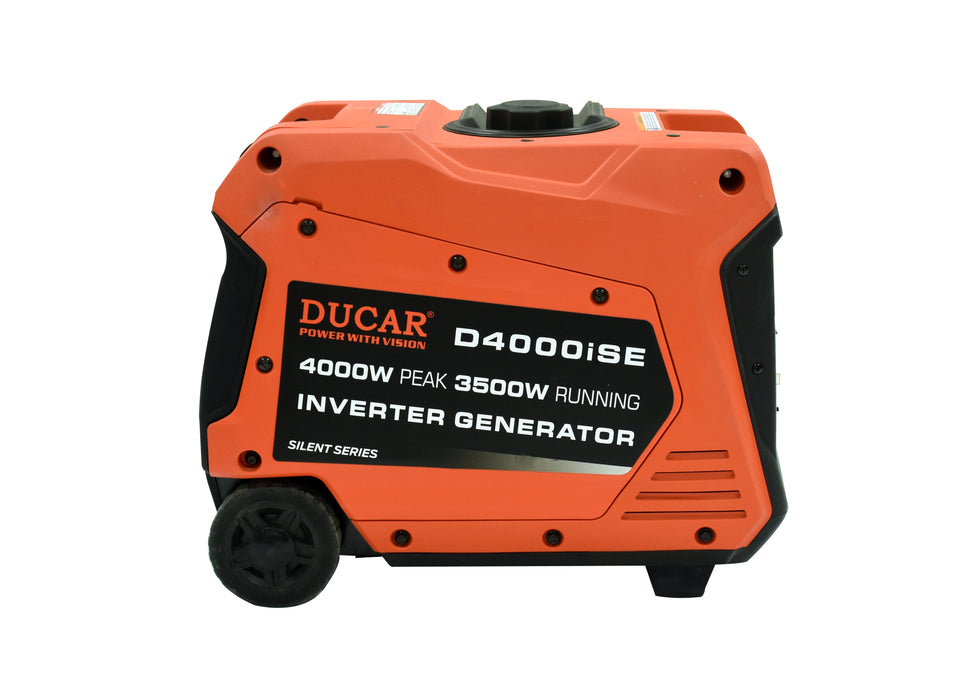 Ducar Groupe électrogène à onduleur 4000W, 7,5 CV, essence DUED4000I