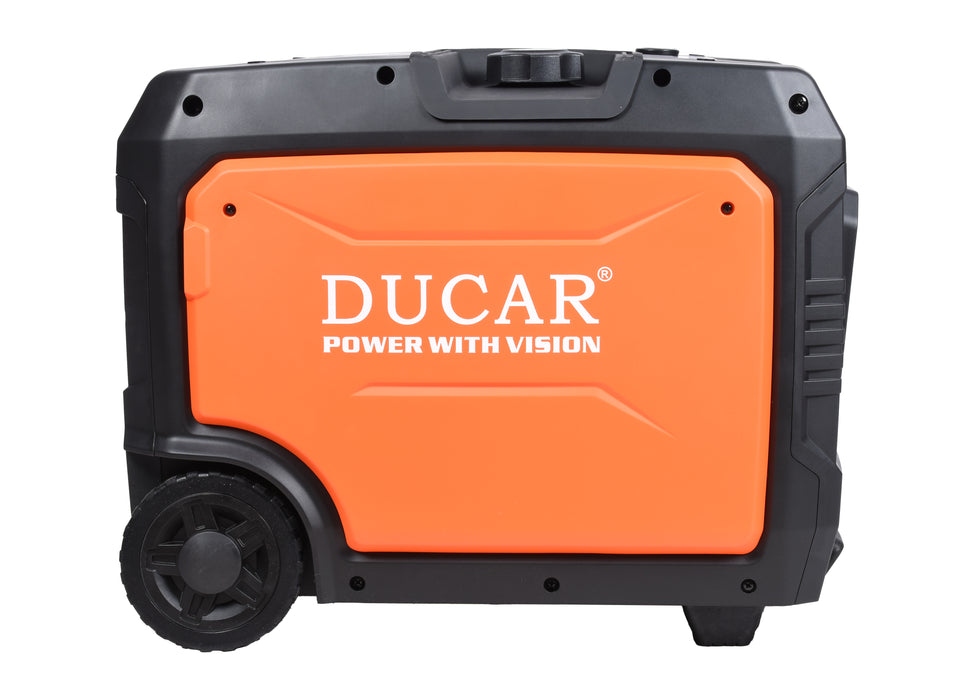 Ducar Groupe électrogène inverseur 7500W, 10 CV, démarreur à distance, essence DUED7500IR