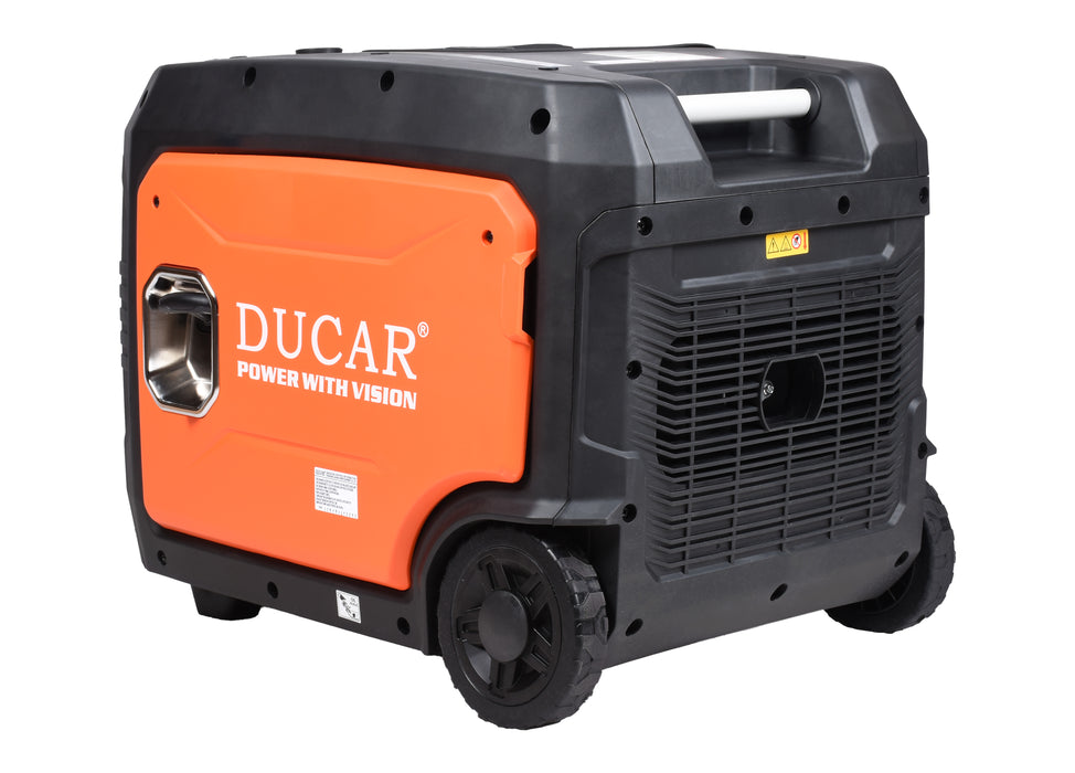 Ducar Groupe électrogène inverseur 7500W, 10 CV, démarreur à distance, essence DUED7500IR