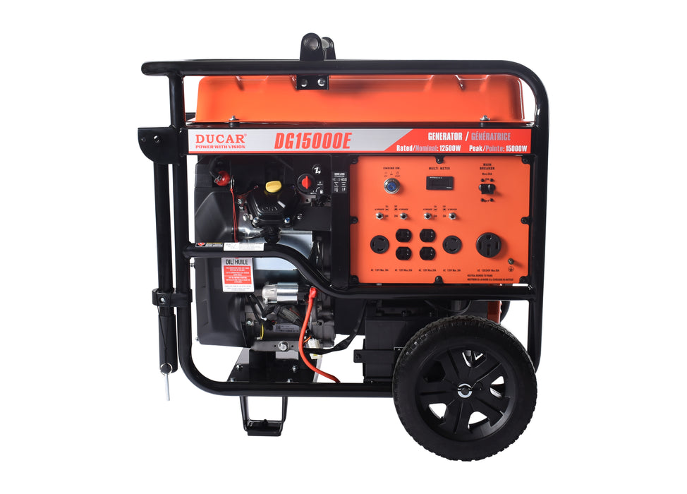 Ducar Génératrice 15 000W, 20 CV, essence DUEDG15000E