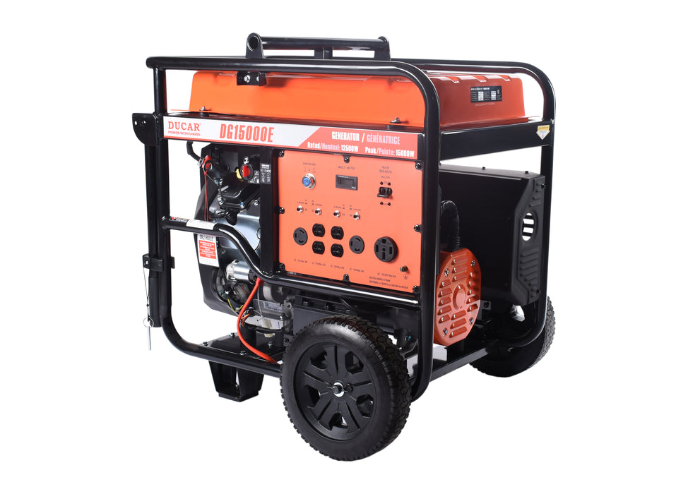 Ducar Génératrice 15 000W, 20 CV, essence DUEDG15000E