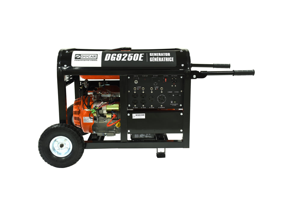 Ducar Groupe électrogène lourd 9250 W, 15 CV, essence DUEDG9250EHD
