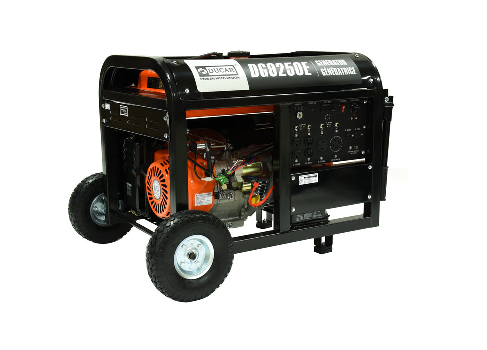 Ducar Groupe électrogène lourd 9250 W, 15 CV, essence DUEDG9250EHD