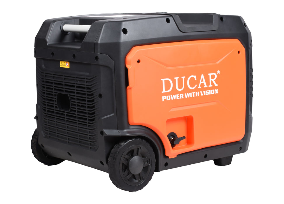 Ducar Groupe électrogène à onduleur 7500W, 10 CV, démarreur à distance, bi-carburant (GPL / essence) DUEDLG7500IR