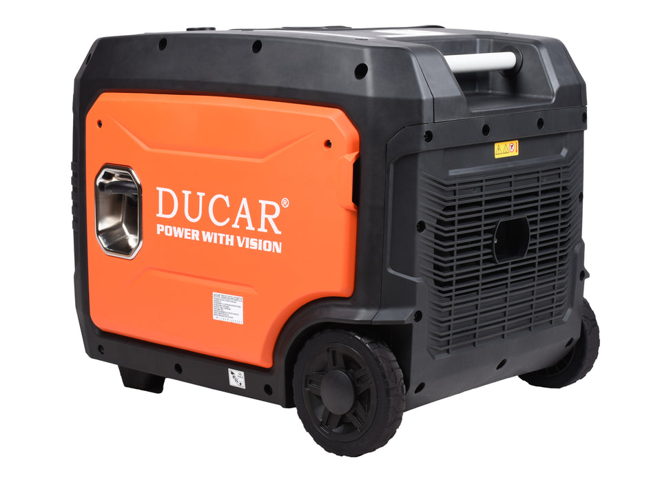 Ducar Groupe électrogène à onduleur 7500W, 10 CV, démarreur à distance, bi-carburant (GPL / essence) DUEDLG7500IR