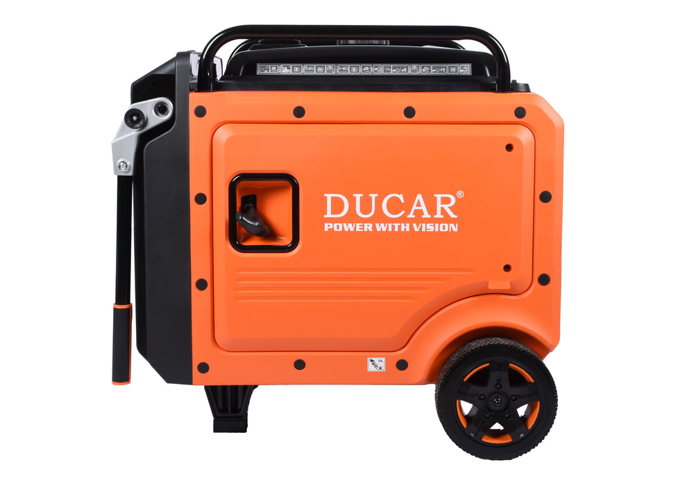 Ducar Groupe électrogène inverseur 8500W, 16 CV, démarrage à distance, tri-carburant (GPL / essence / gaz naturel) DUEDLNG8750ISR